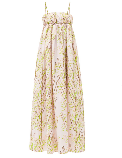 Brigit floral-print taffeta maxi dress