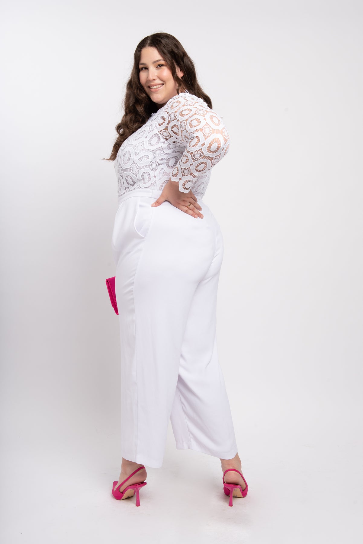 33 Bridal Jumpsuits and Rompers for Your Elopement or Minimony | Bridal  jumpsuit, Lace jumpsuit, Plus size wedding dresses with sleeves